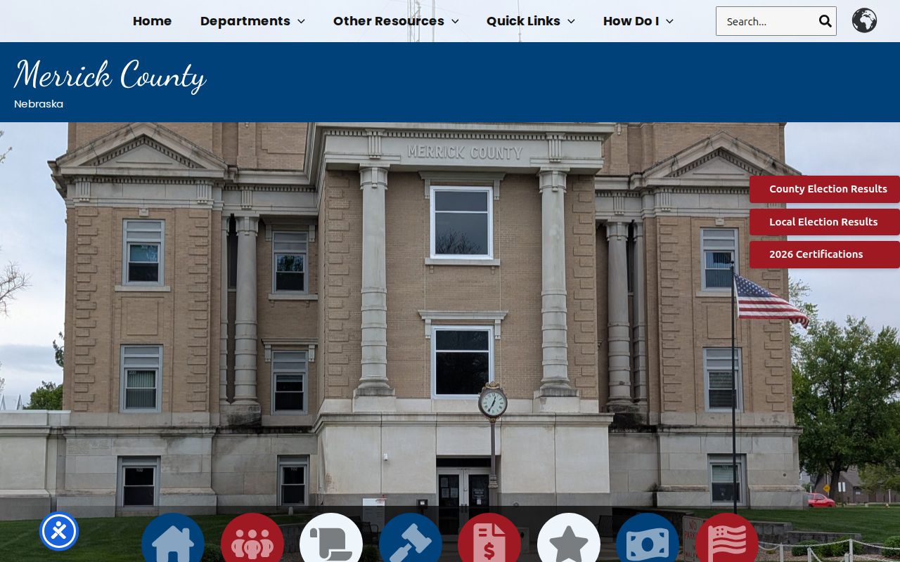 Merrick County court docket county government access